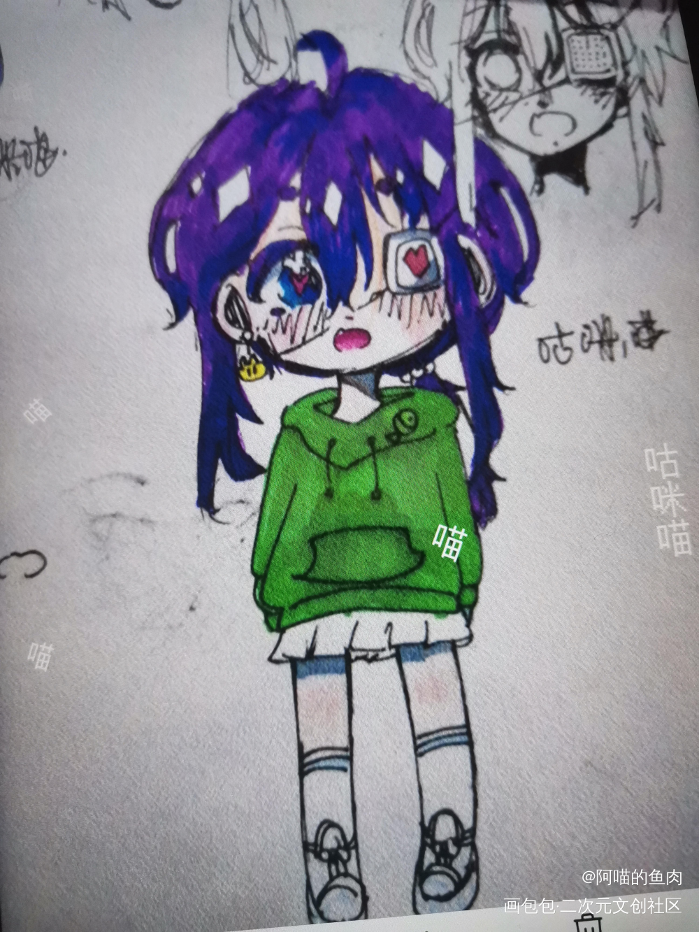 渣渣！_手绘Q版绘画作品