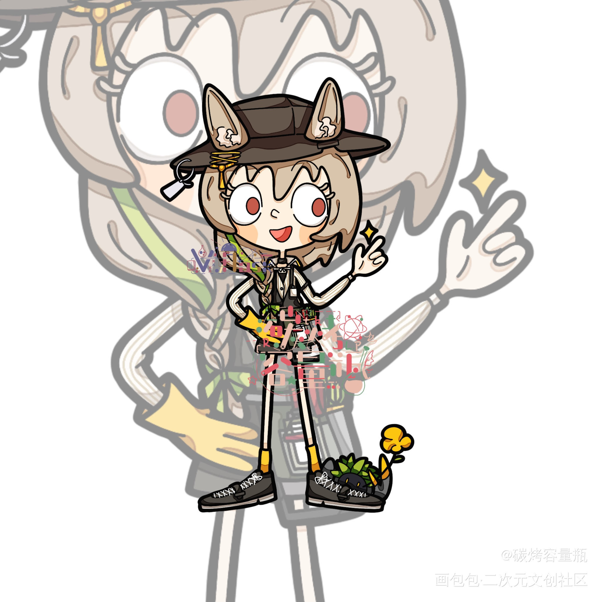 分享图片_明日方舟平涂Q版绘画作品