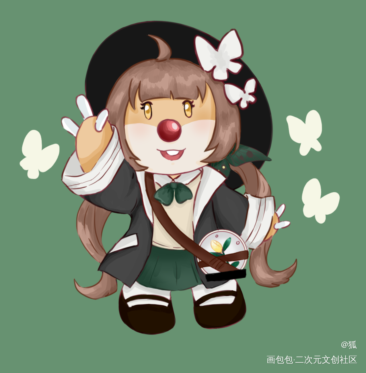 是单子_摩尔庄园单子板绘绘画作品