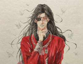 亲吻蝴蝶_绘画作品