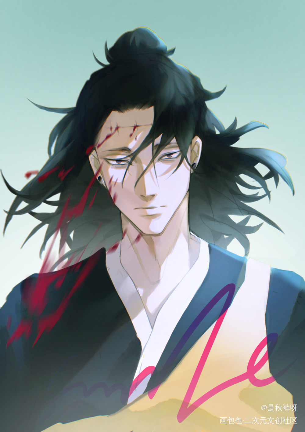 稿子_咒术回战夏油杰我要上首推约稿绘画作品