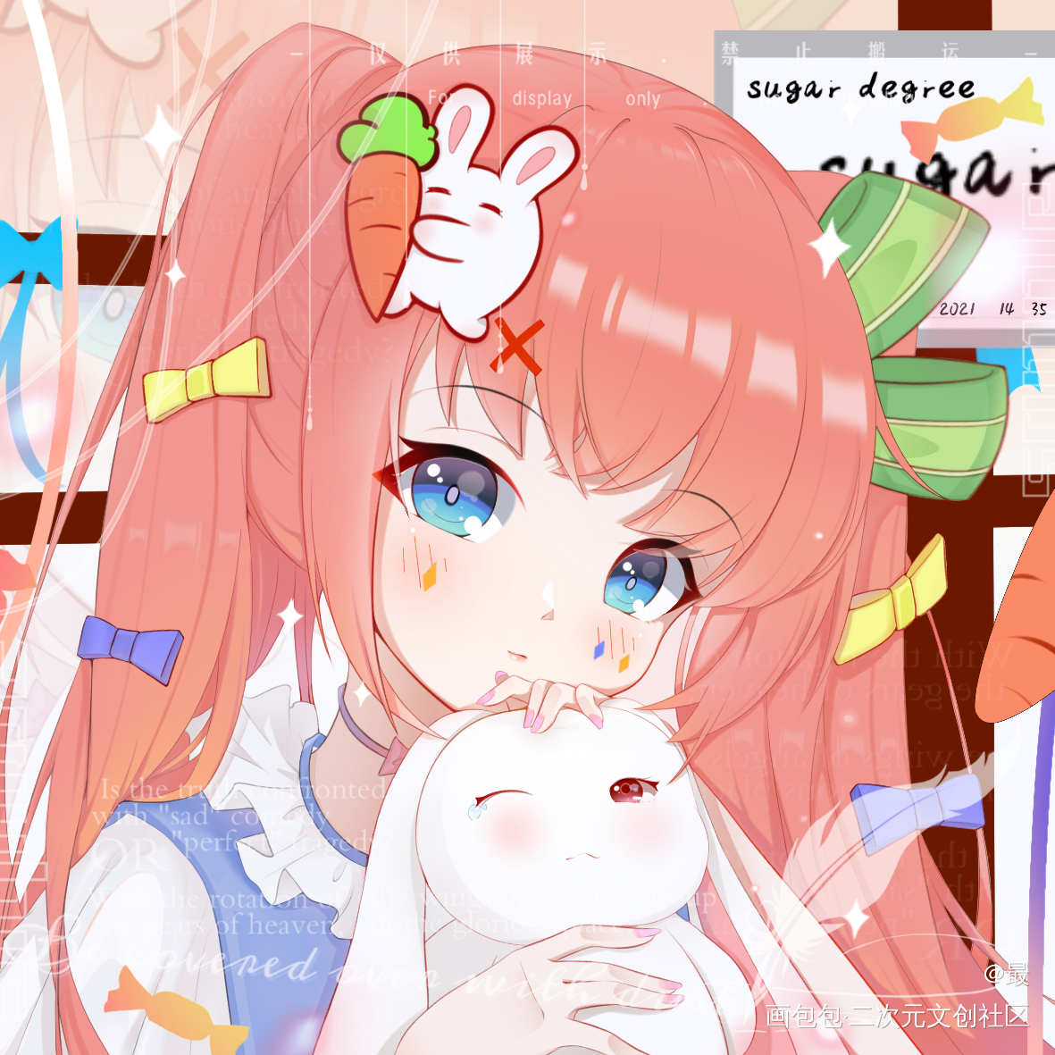 粉毛_厚涂日系我要上首页约稿板绘绘画作品