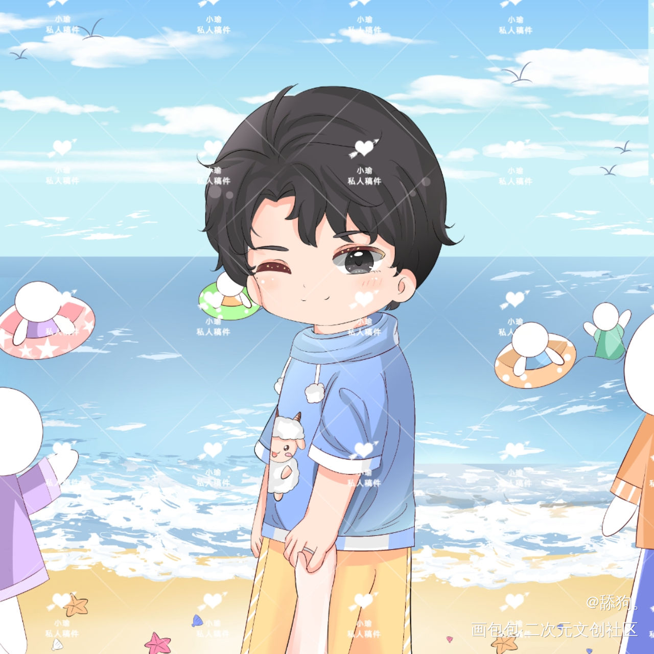 _188男团赵锦辛绘画作品