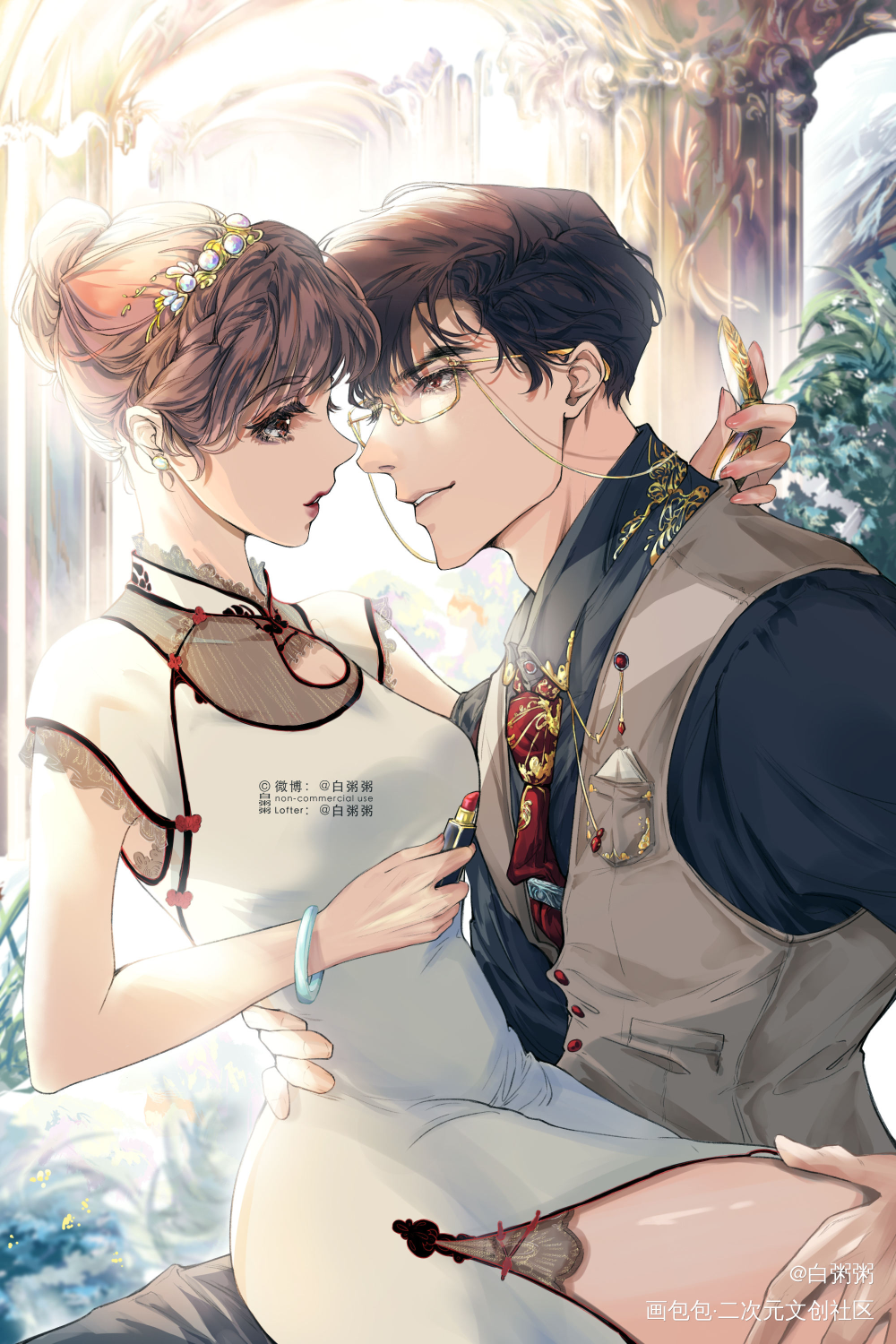 陆沉_光与夜之恋陆沉绘画作品