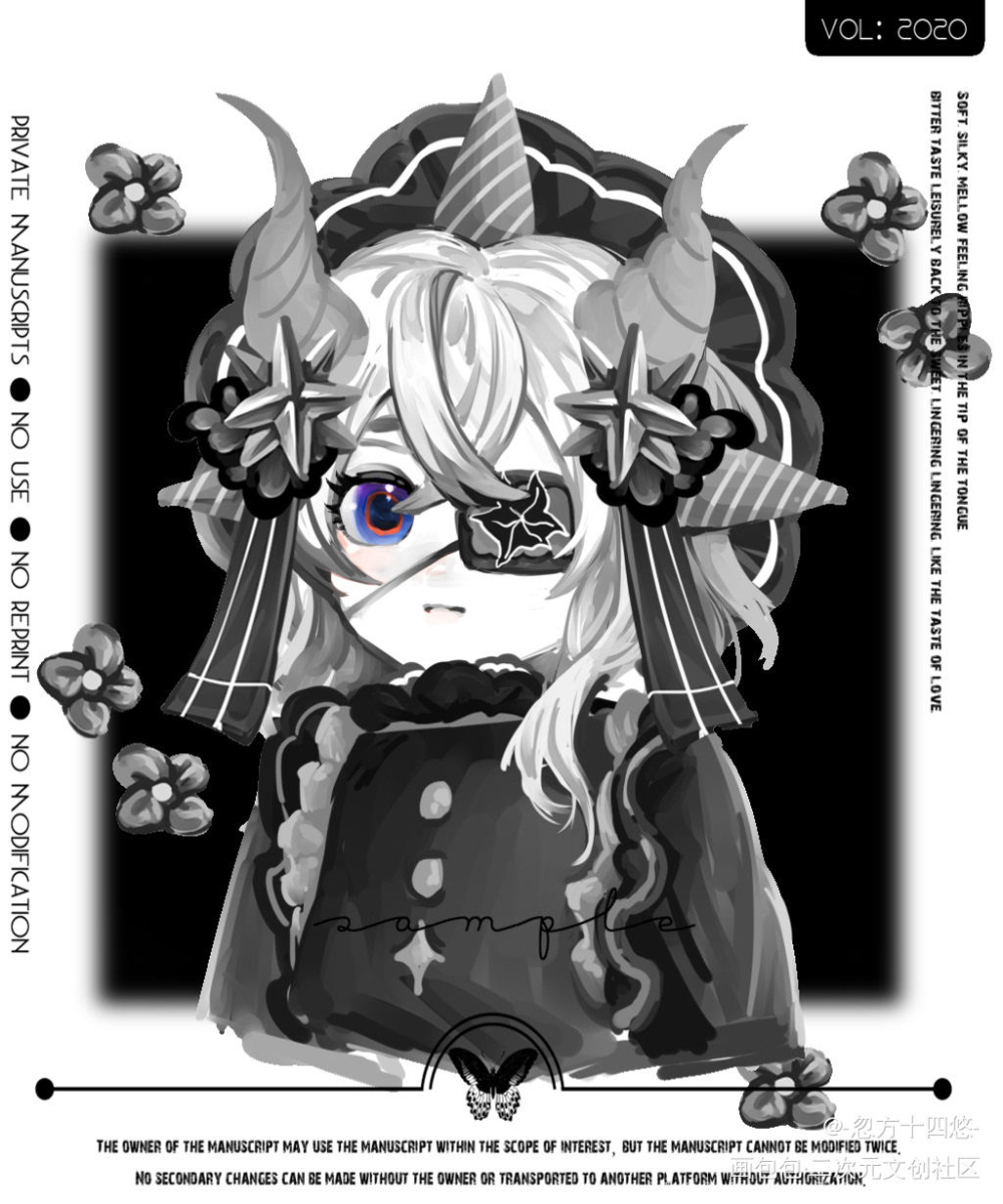 返送六连_平涂原创绘画作品