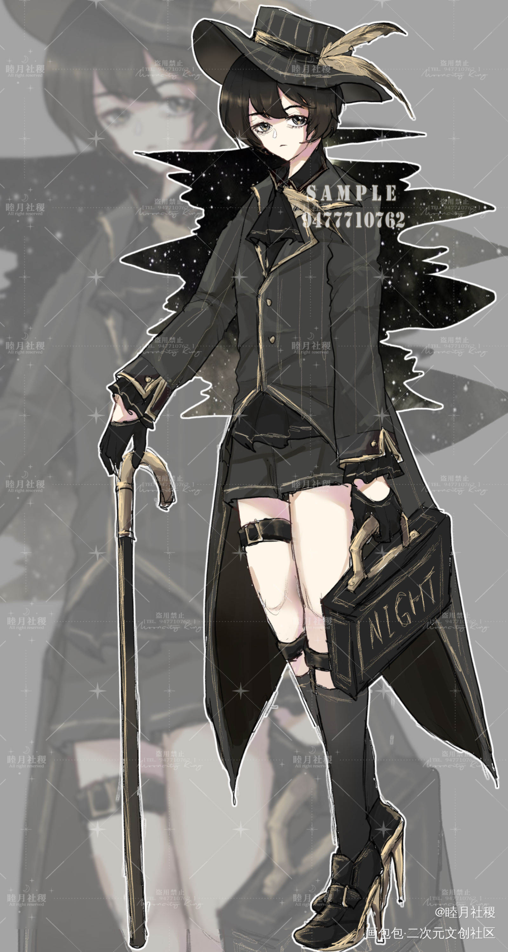 画包包还蛮有意思的_立绘平涂原创绘画作品