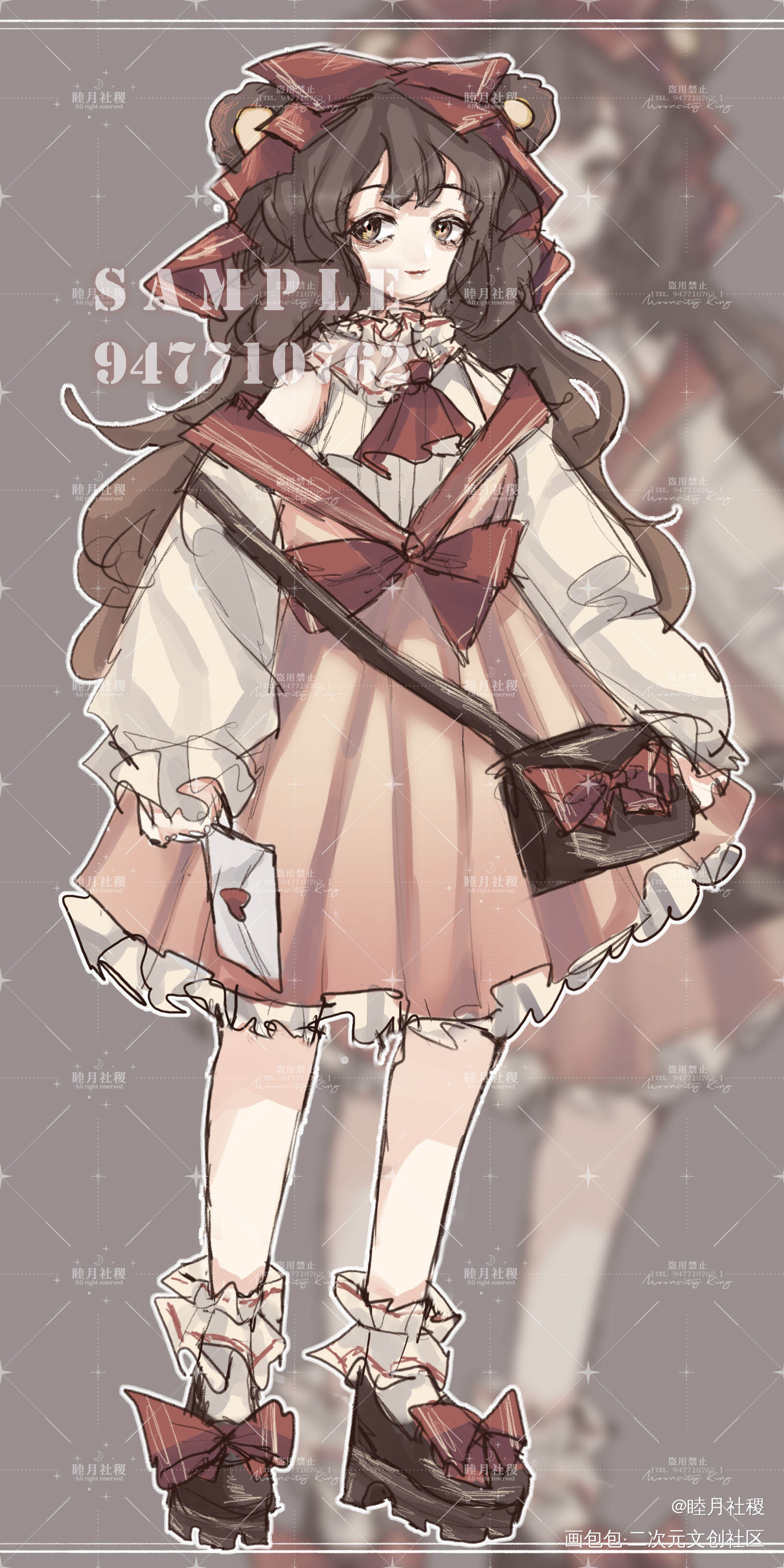 画包包还蛮有意思的_立绘平涂原创绘画作品