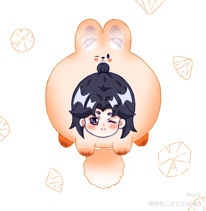怜怜兔兔_天官赐福谢怜Q版同人墨香铜臭绘画作品