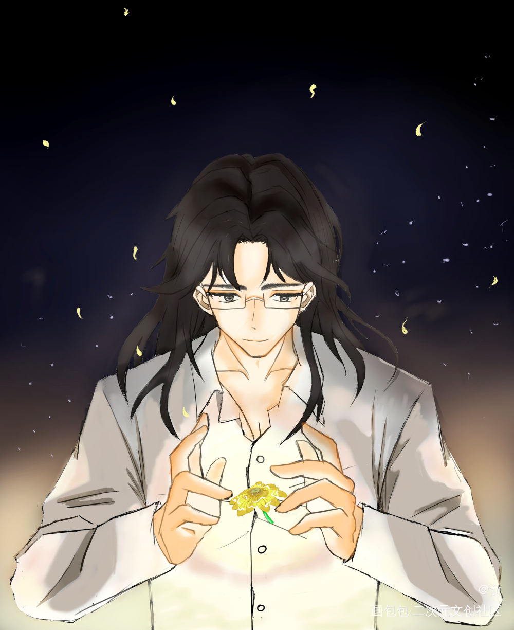 掐尾声送上祝福。。。_默读费渡绘画作品
