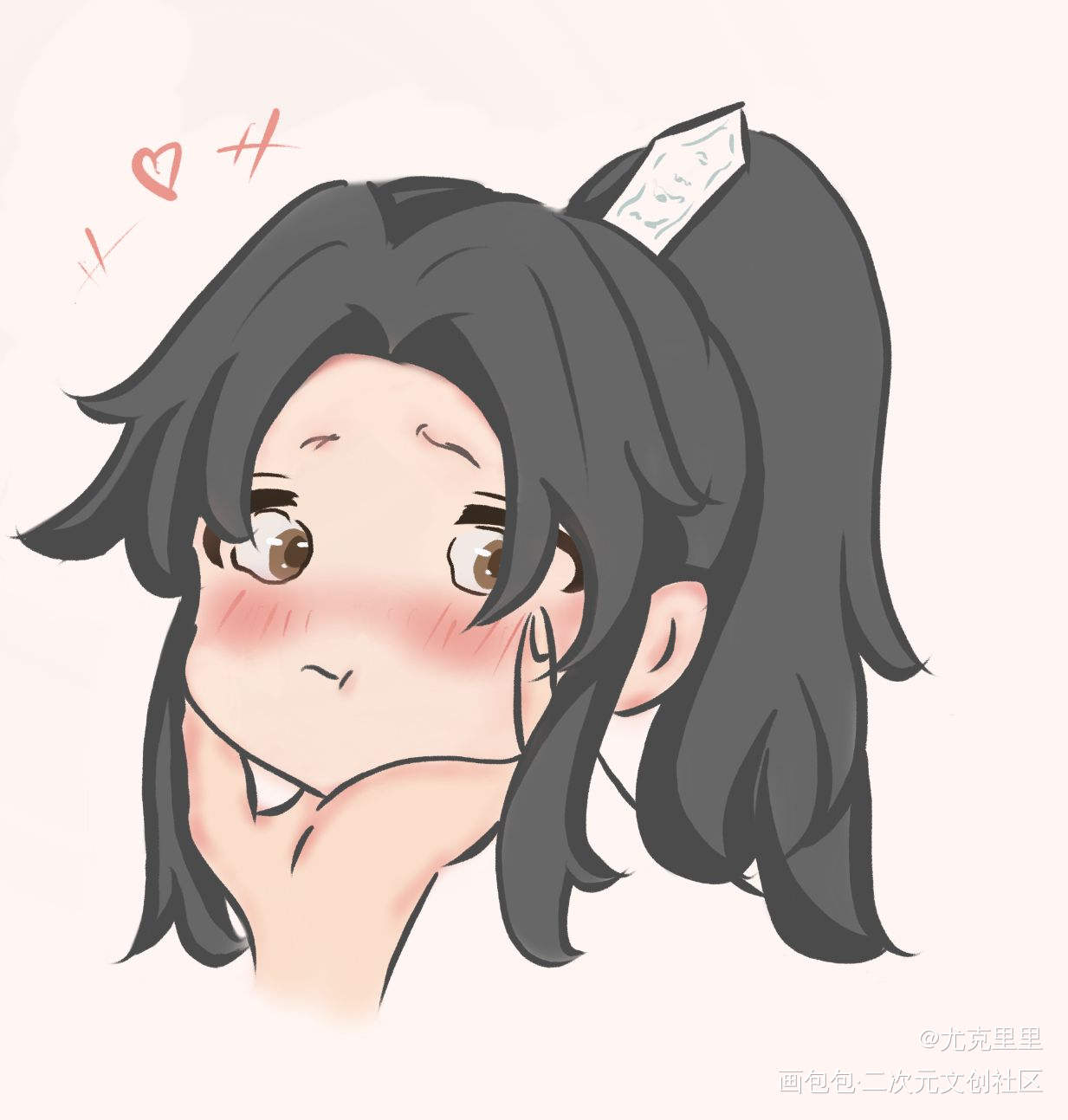 小晚宁_二哈和他的白猫师尊绘画作品