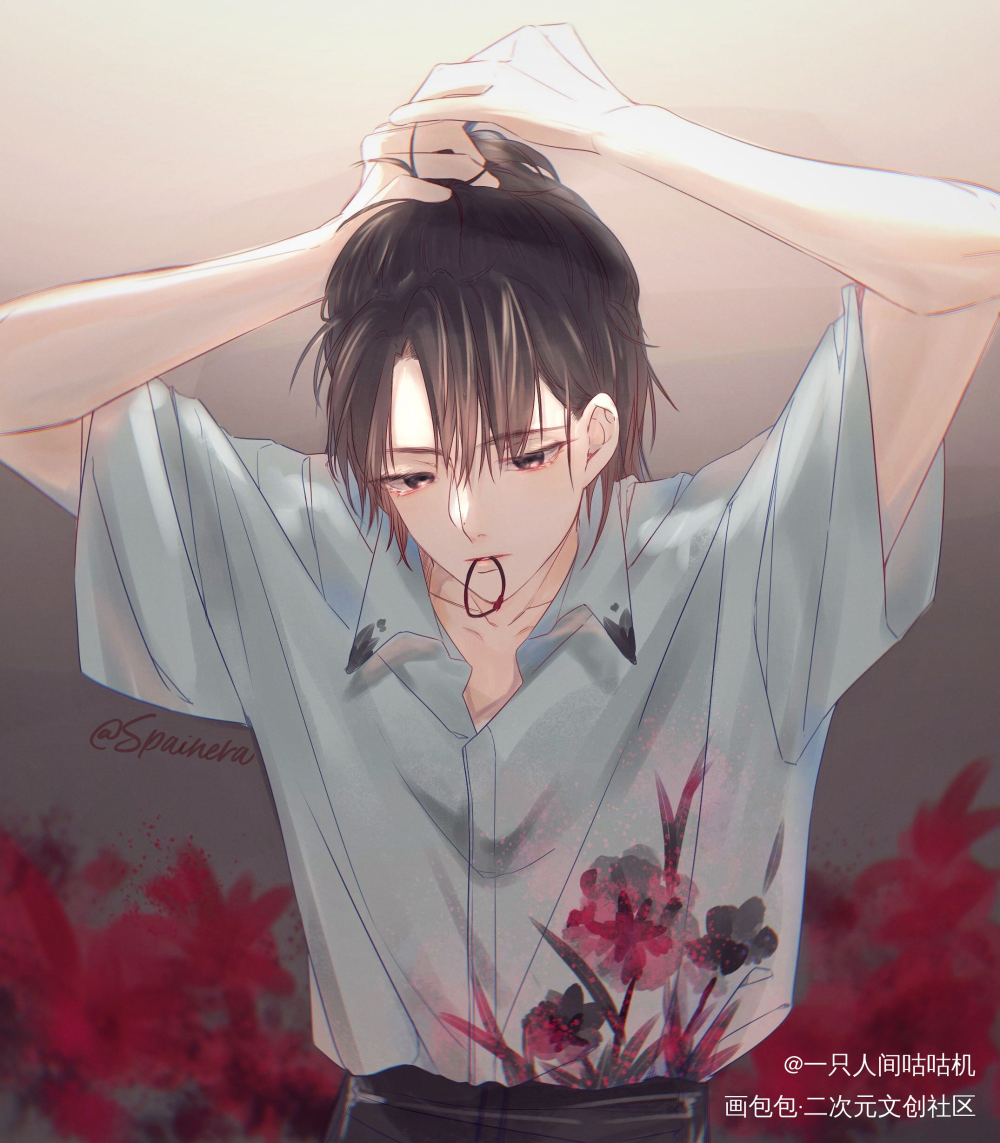我只喜欢你的人设_我只喜欢你的人设夏习清板绘绘画作品