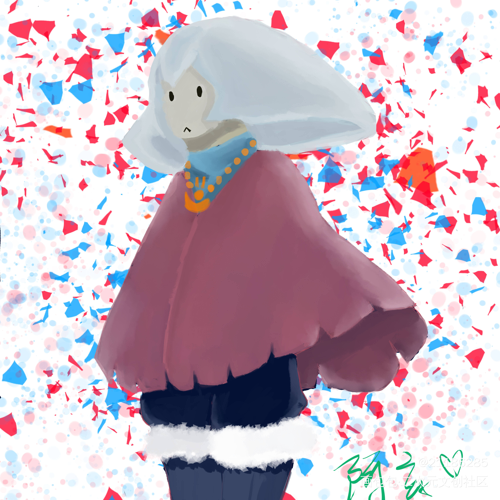 菇菇_光遇光遇平菇绘画作品
