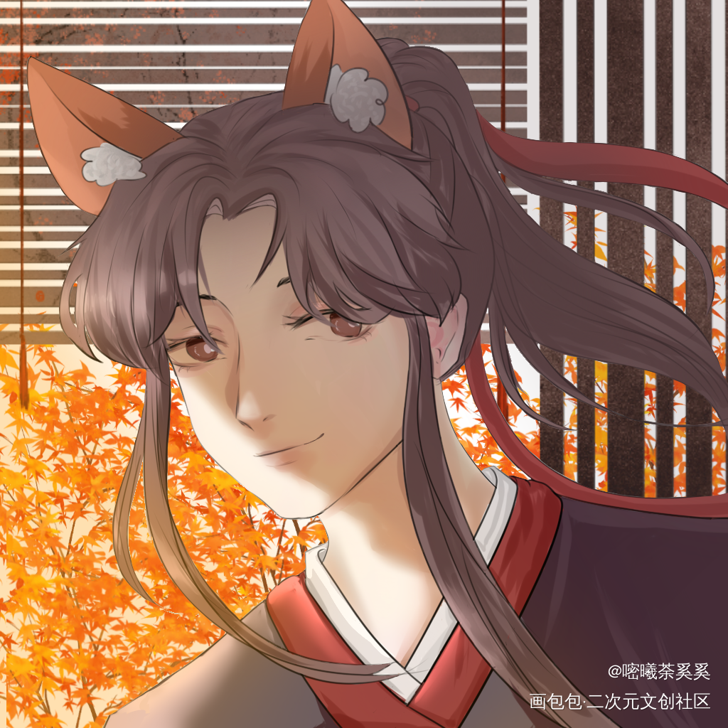 狐狸羡_魔道祖师忘羡古风墨香铜臭绘画作品