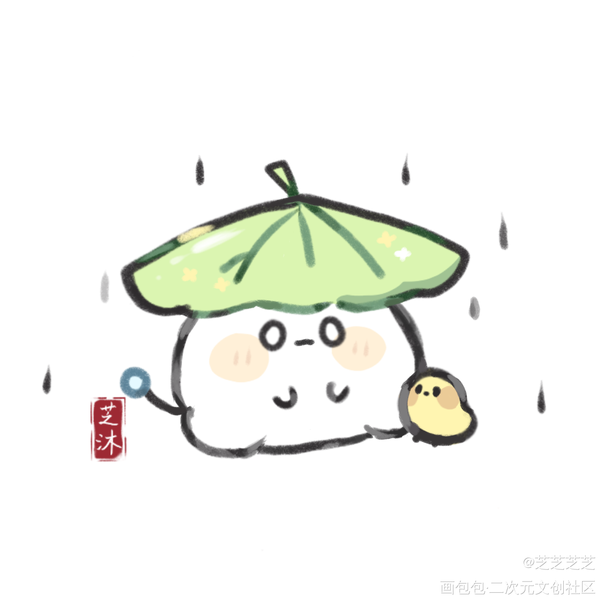 糕糕和小鸟_二哈和他的白猫师尊绘画作品