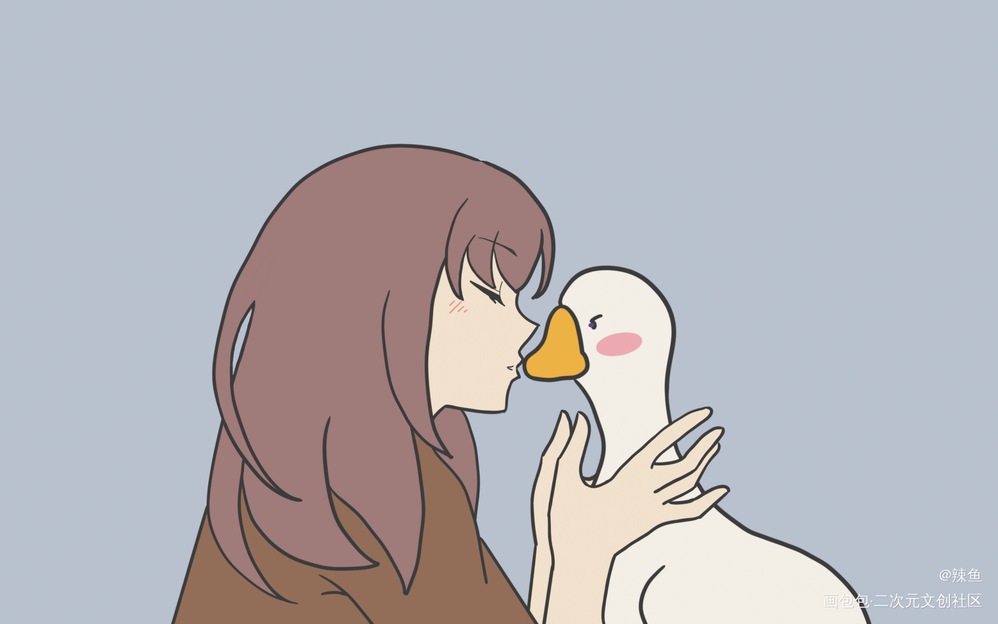 大鹅变叉烧！_光与夜之恋绘画作品