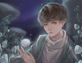 是小蘑菇的安折_绘画作品