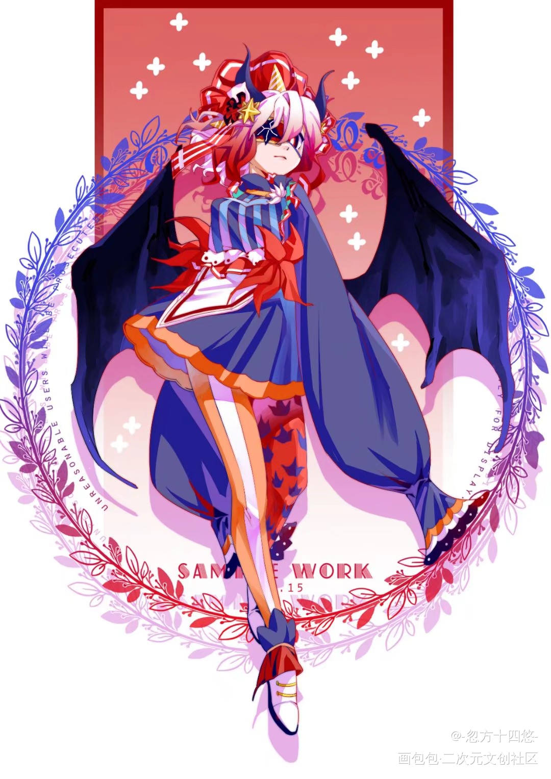 返送六连_立绘平涂Q版头像插画原创oc绘画作品