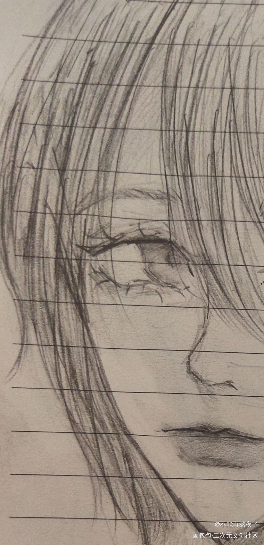 手绘摸鱼_手绘日系绘画作品