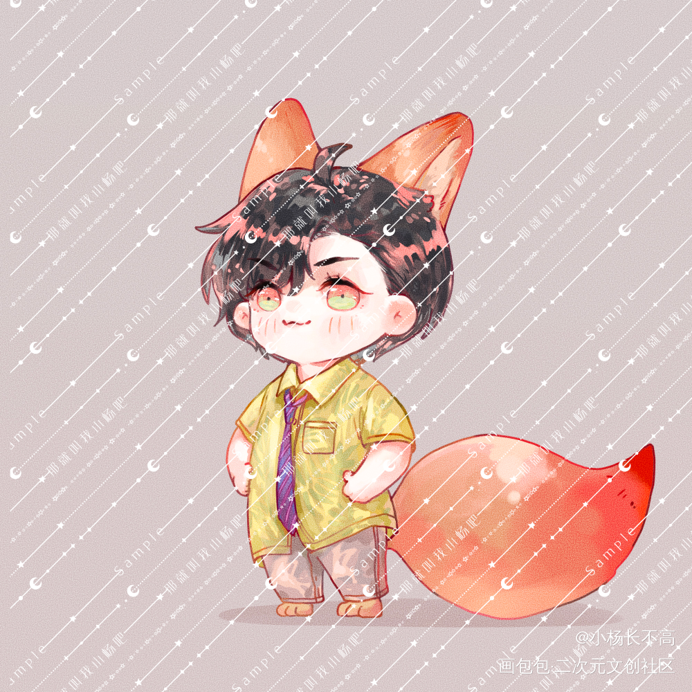 简哥生日约的稿子～_188男团李简Q版绘画作品
