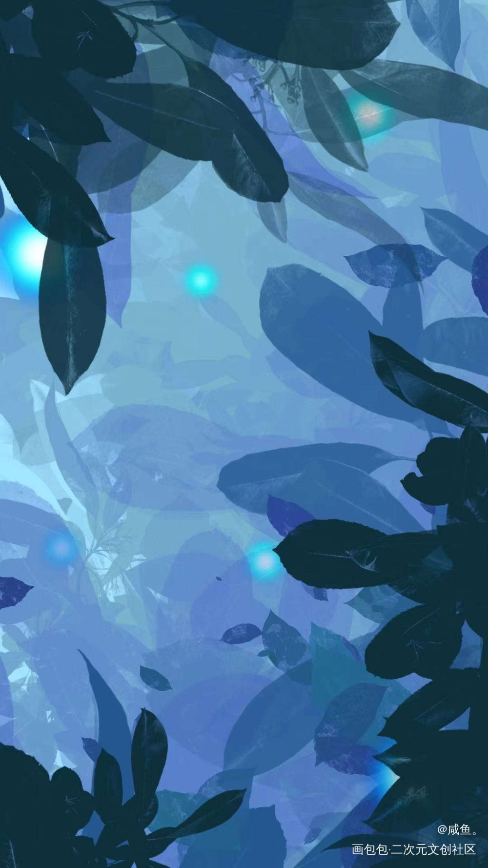 摸鱼_指绘摸鱼原创绘画作品
