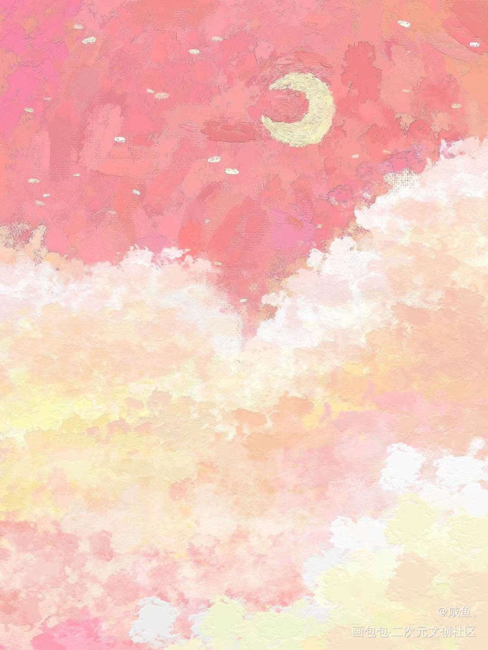 摸鱼_指绘摸鱼原创绘画作品