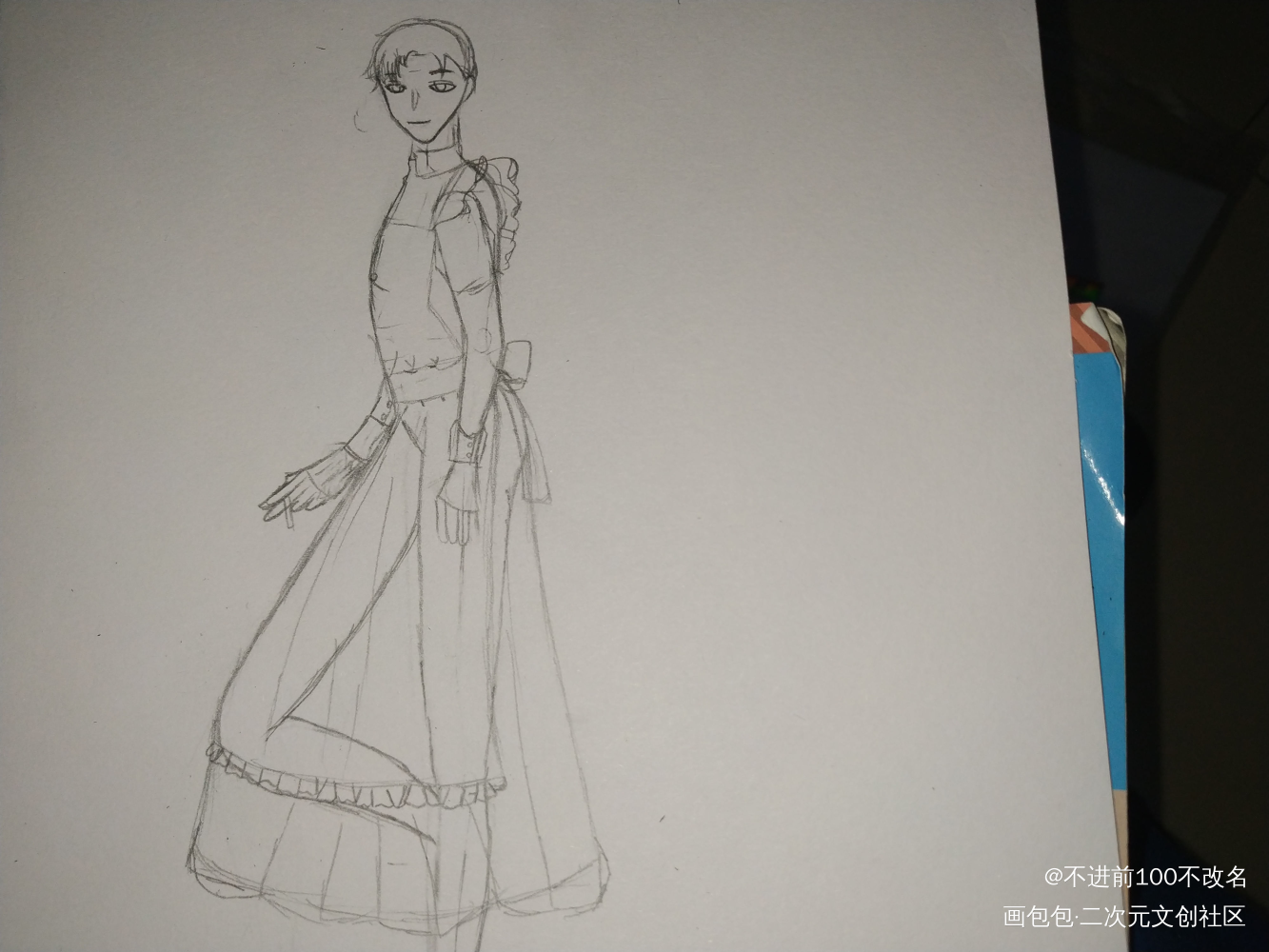 摸鱼_简隋英手绘绘画作品