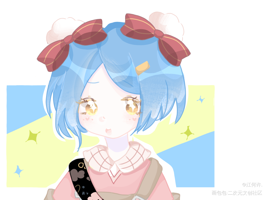 小辉哥_附加遗产温小辉平涂Q版绘画作品