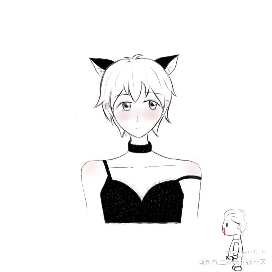 猫咪秀秀_188男团群秀李程秀绘画作品