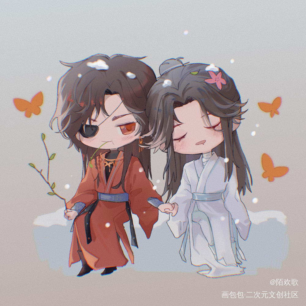 找我家咩总约的稿子_天官赐福绘画作品
