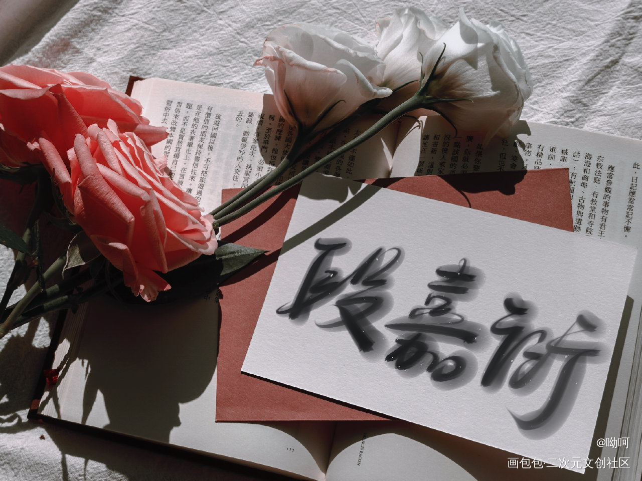 _我喜欢你的信息素段嘉衍我要上首推字体设计见字如晤板写绘画作品