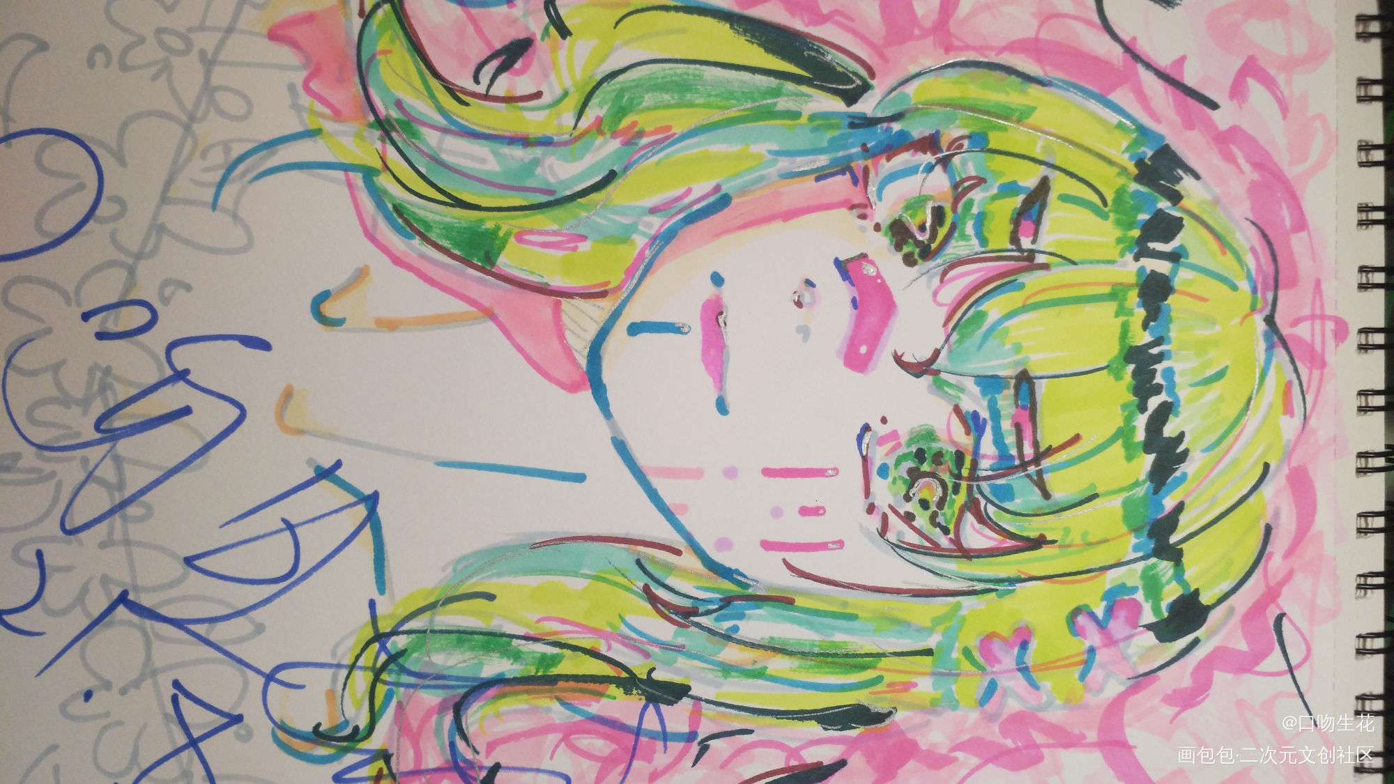梦女_咒术回战手绘绘画作品