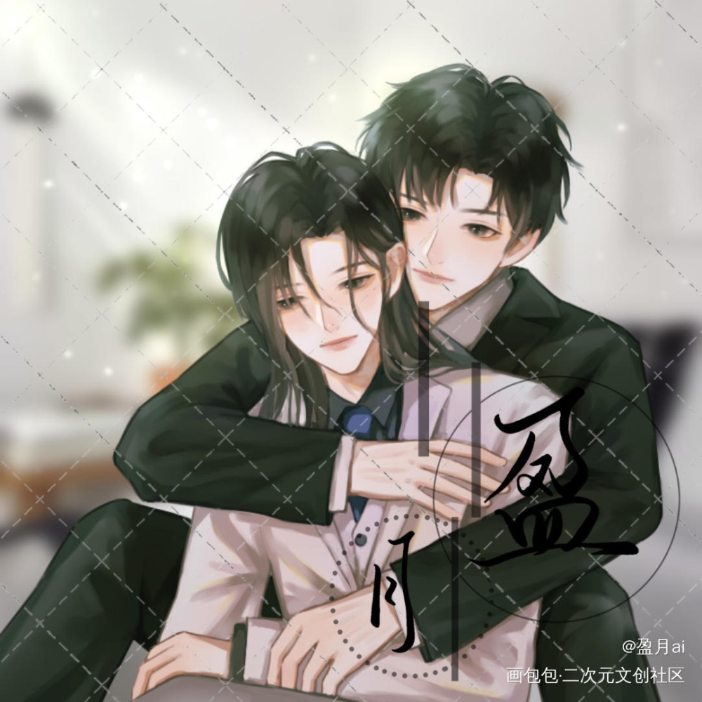 自习_我只喜欢你的人设自习绘画作品