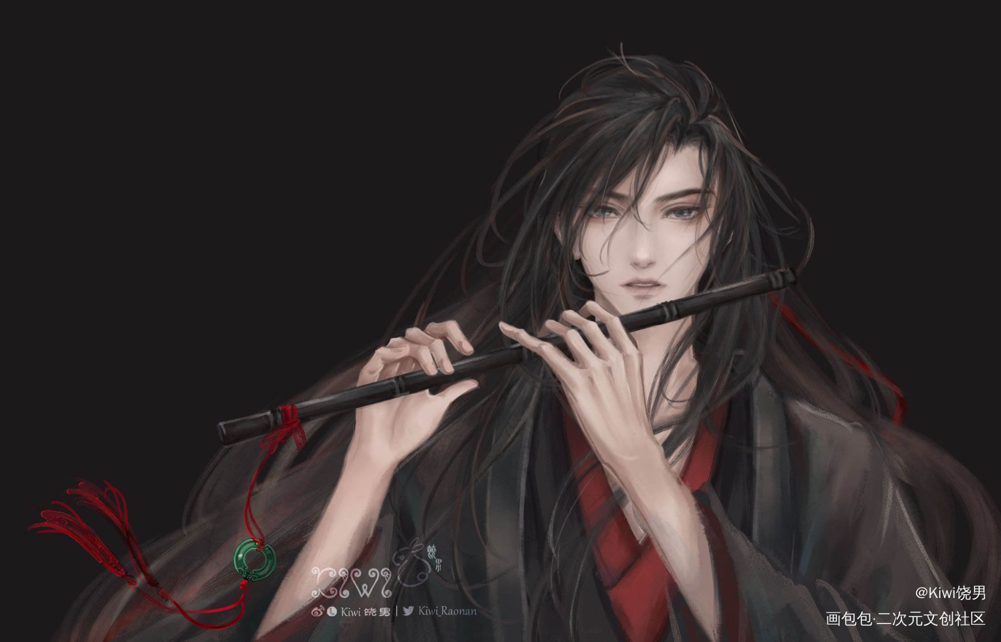 夷陵老祖 / 含光君_魔道祖师忘羡蓝忘机魏无羡绘画作品