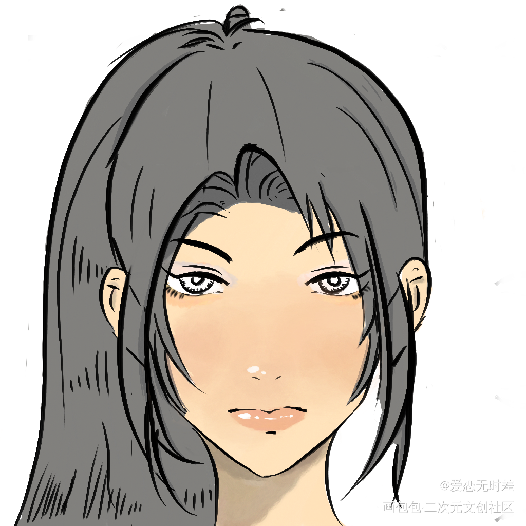 无美瞳的版本好像也不错_平涂我要上首推自设原创绘画作品
