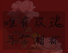 “唯有玫瑰与你相称”_绘画作品