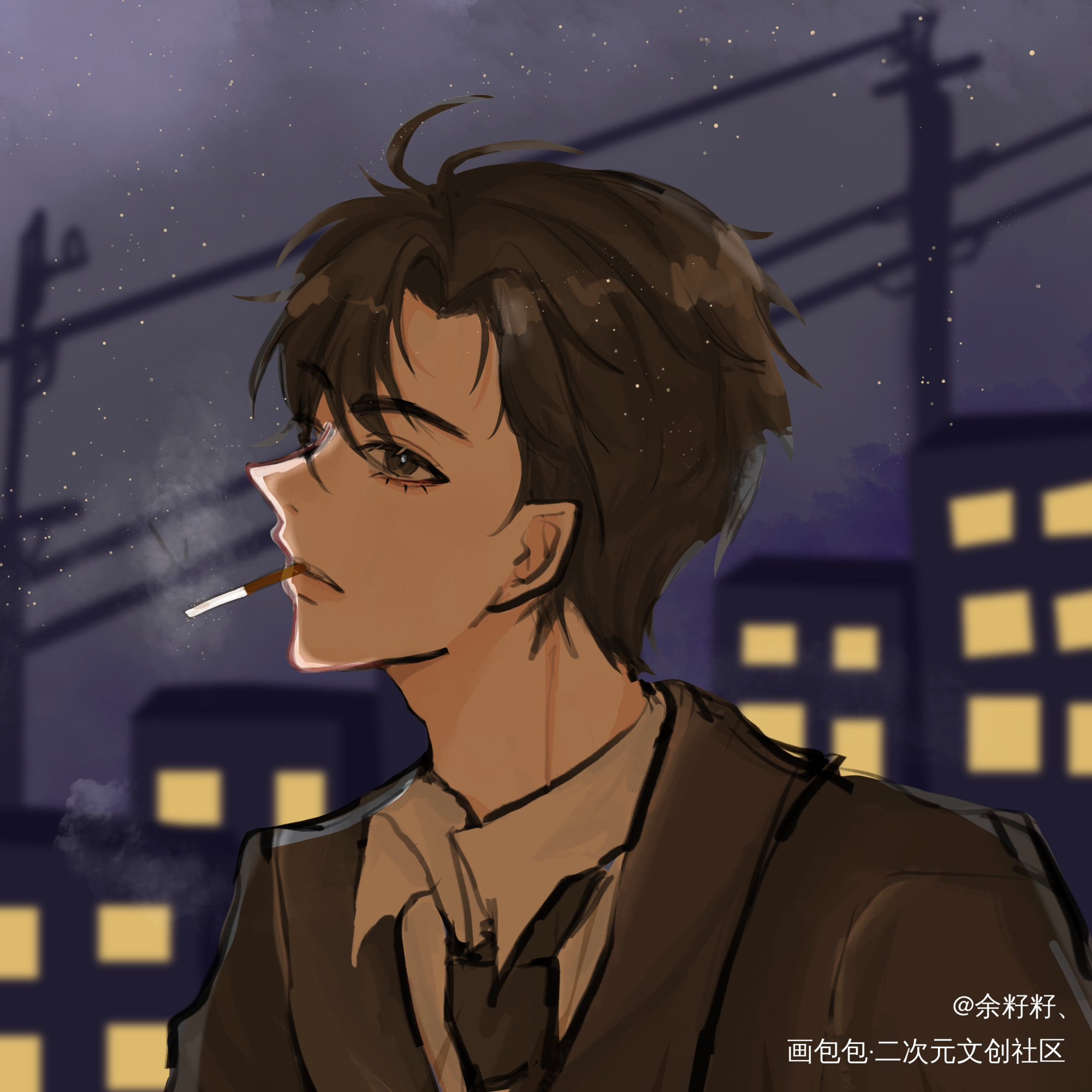 简哥_你却爱着一个傻逼简隋英绘画作品