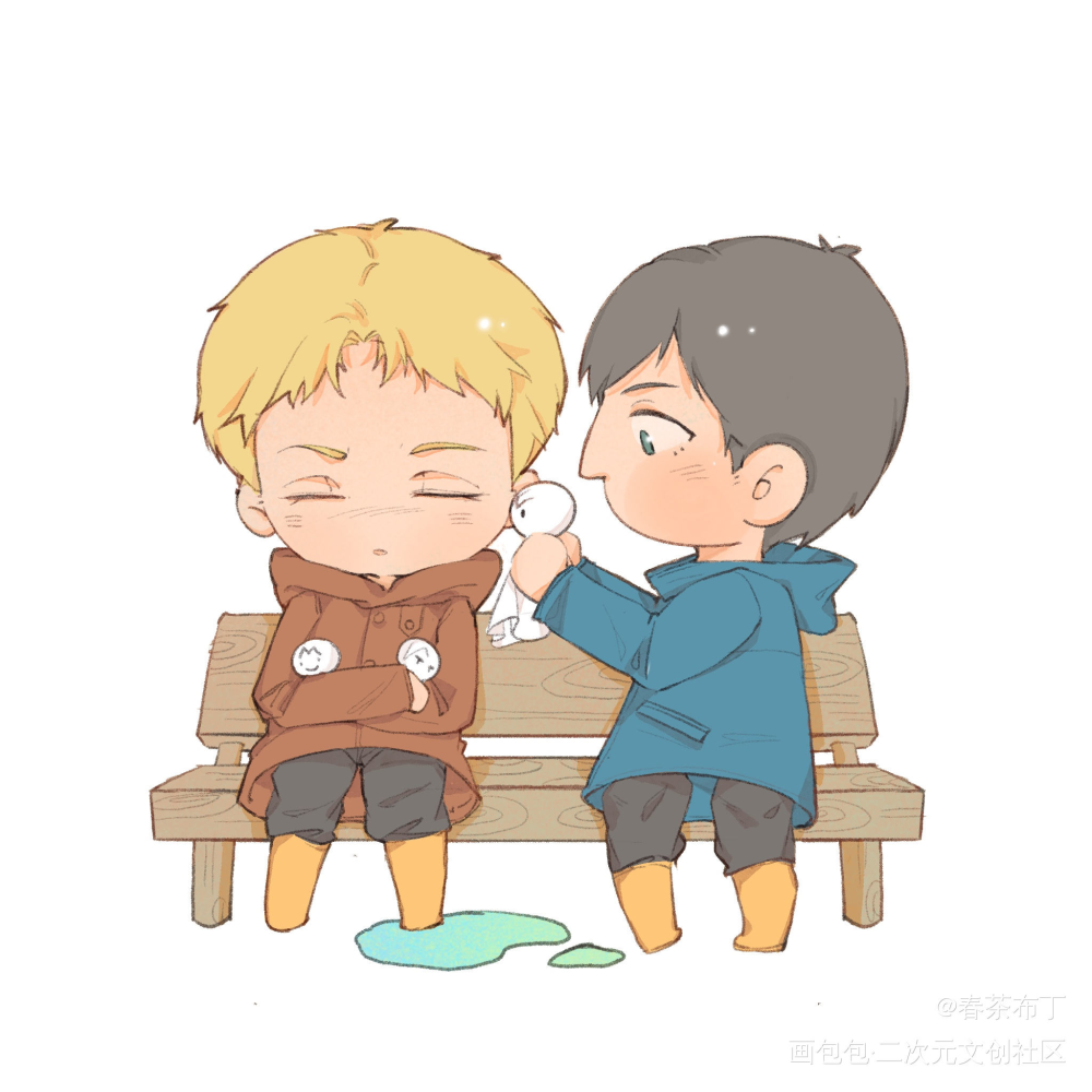 小雨衣和晴天娃娃_进击的巨人贝尔托特莱纳贝莱绘画作品