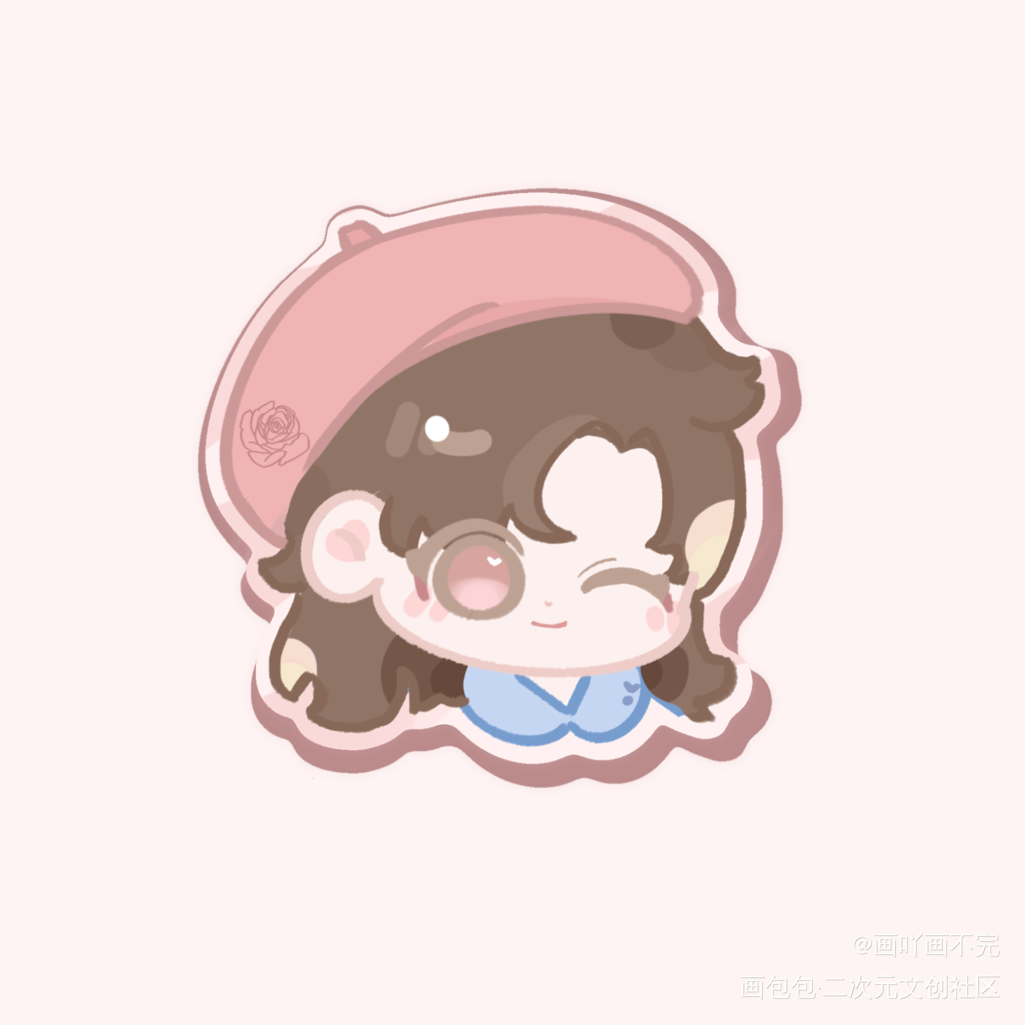 _我只喜欢你的人设自习绘画作品