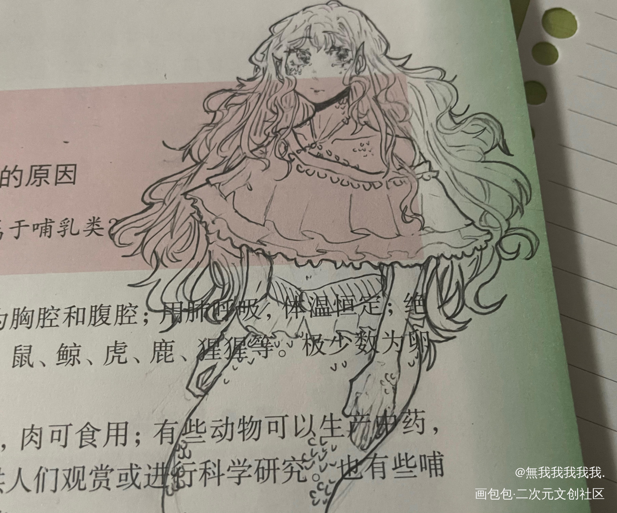 大波浪～_摸鱼绘画作品