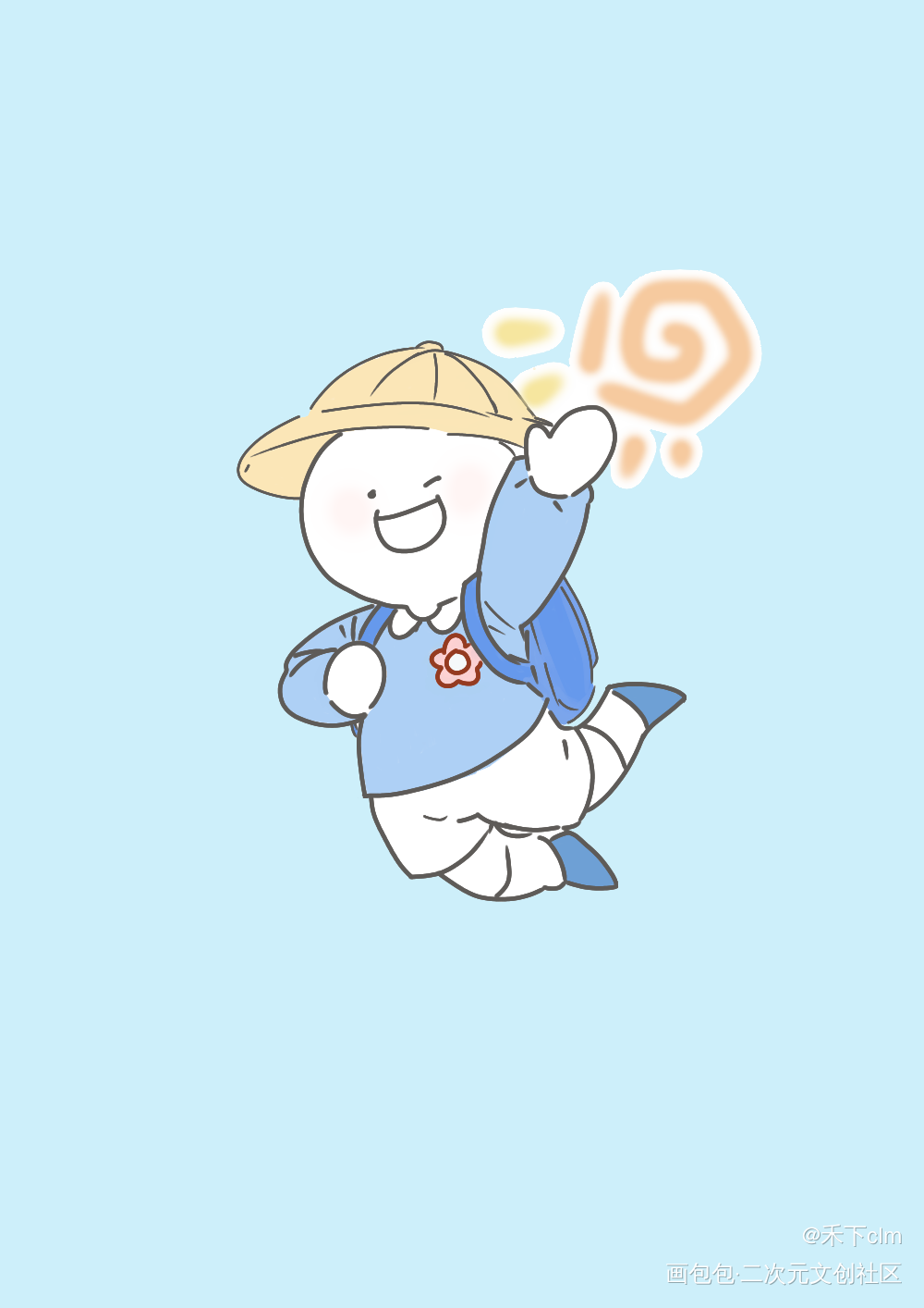 小红和草莓_临摹绘画绘画作品