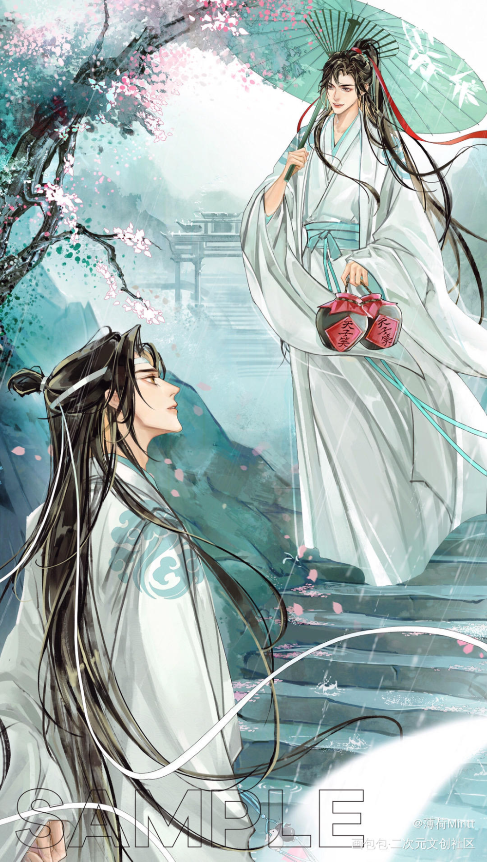 接老公回家_魔道祖师忘羡绘画作品