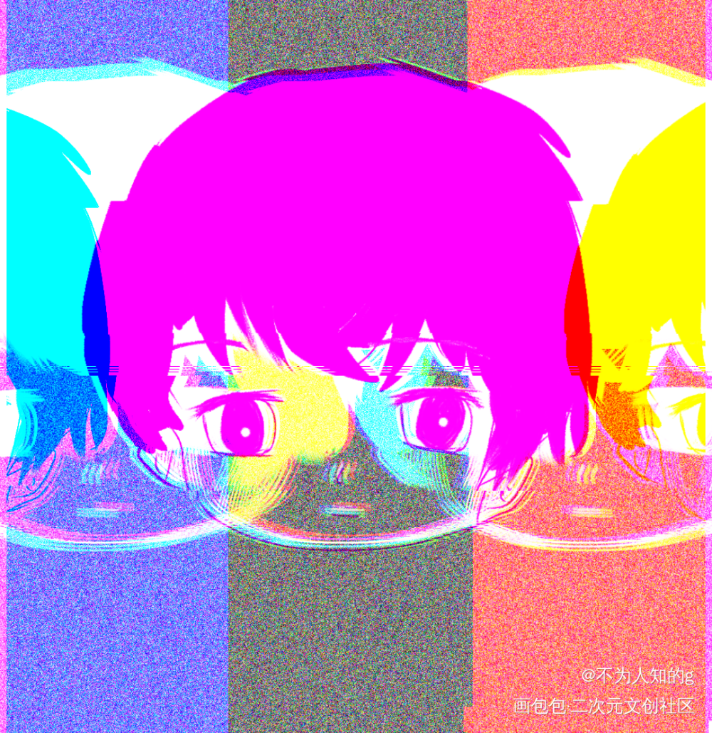旺仔不高兴(つд⊂)_手绘Q版某某木苏里绘画作品