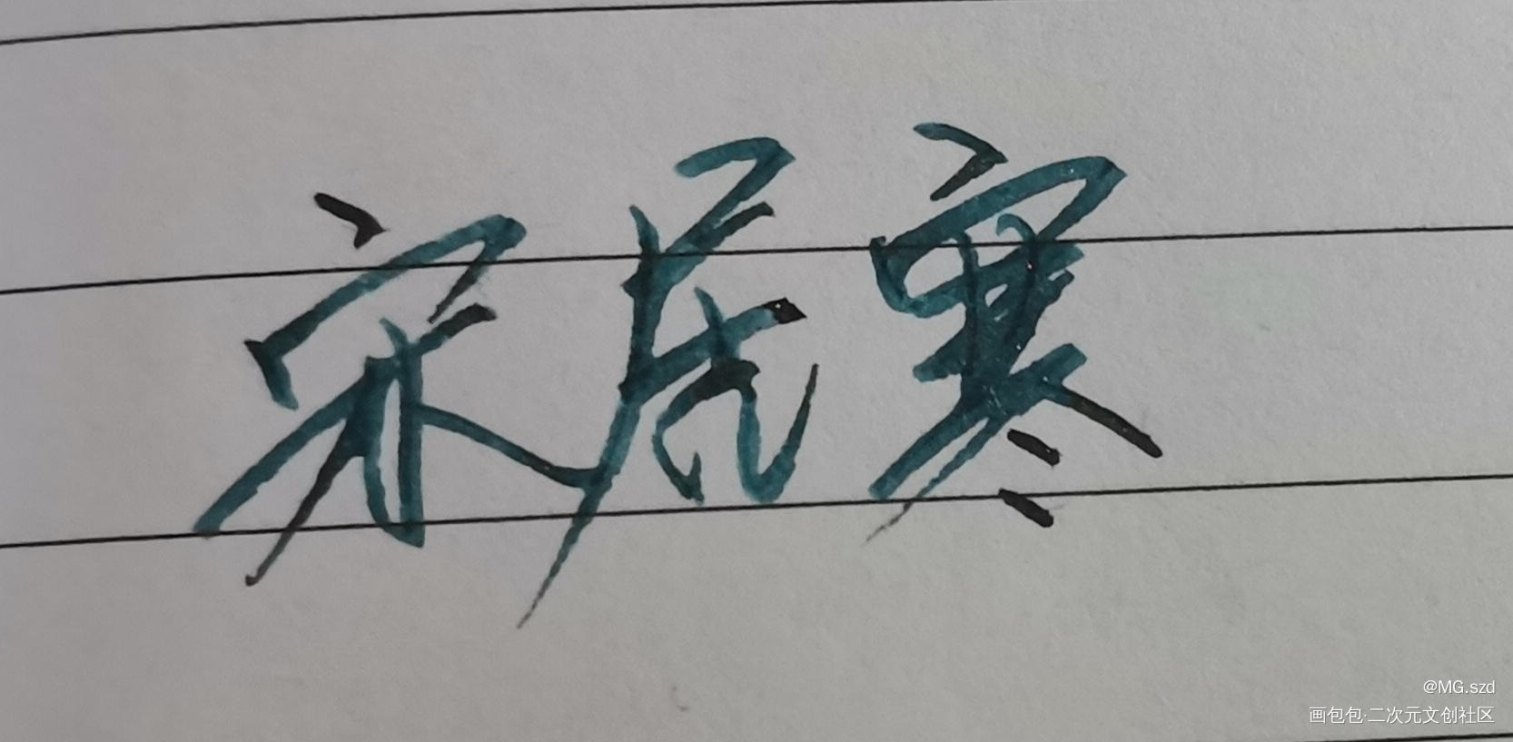_一醉经年188男团手写绘画作品