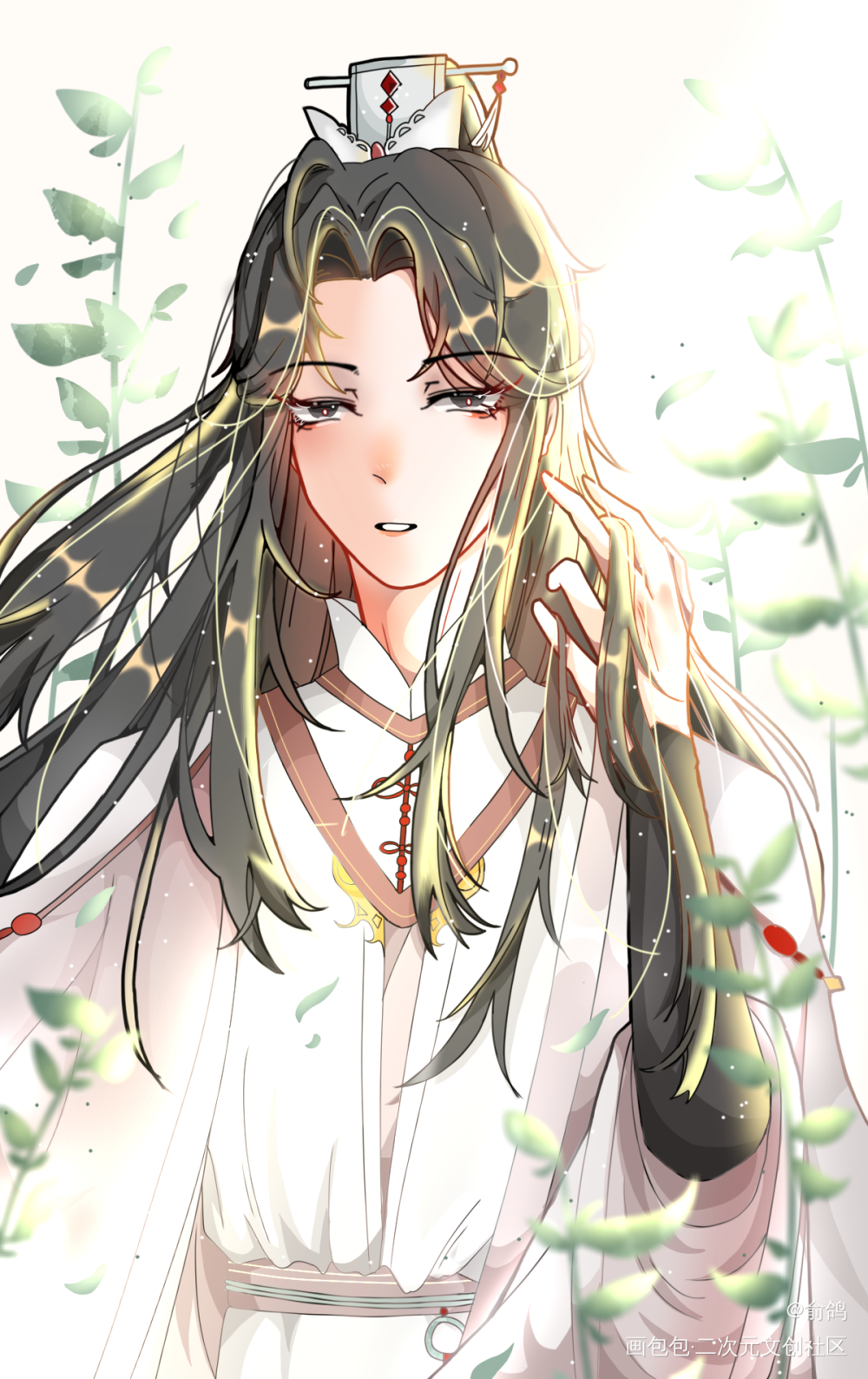 晚宁生辰快乐！！_二哈和他的白猫师尊楚晚宁平涂绘画作品