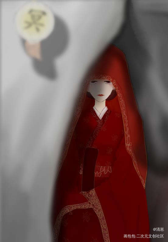 _古风平涂绘画作品