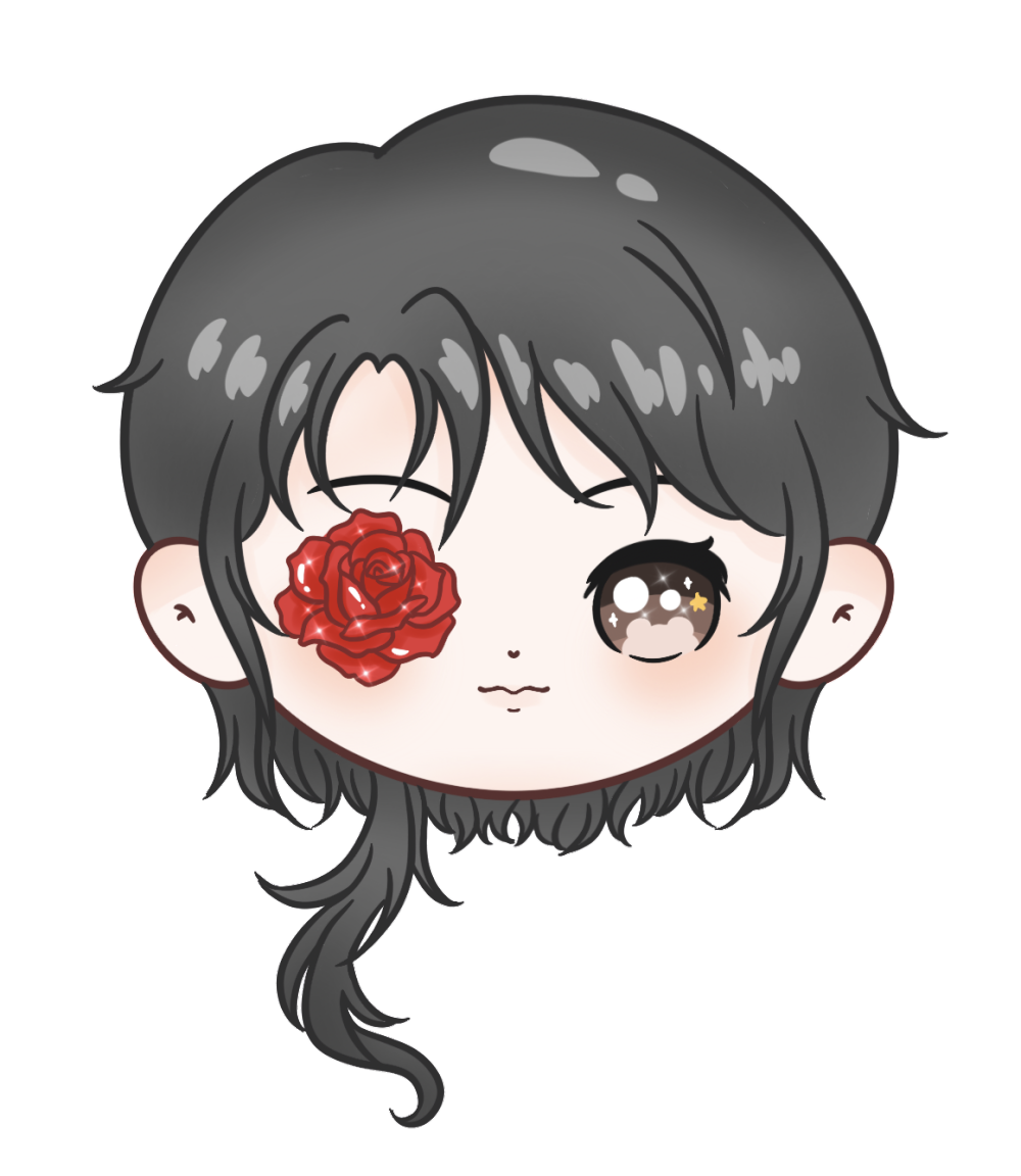 小玫瑰_我只喜欢你的人设绘画作品
