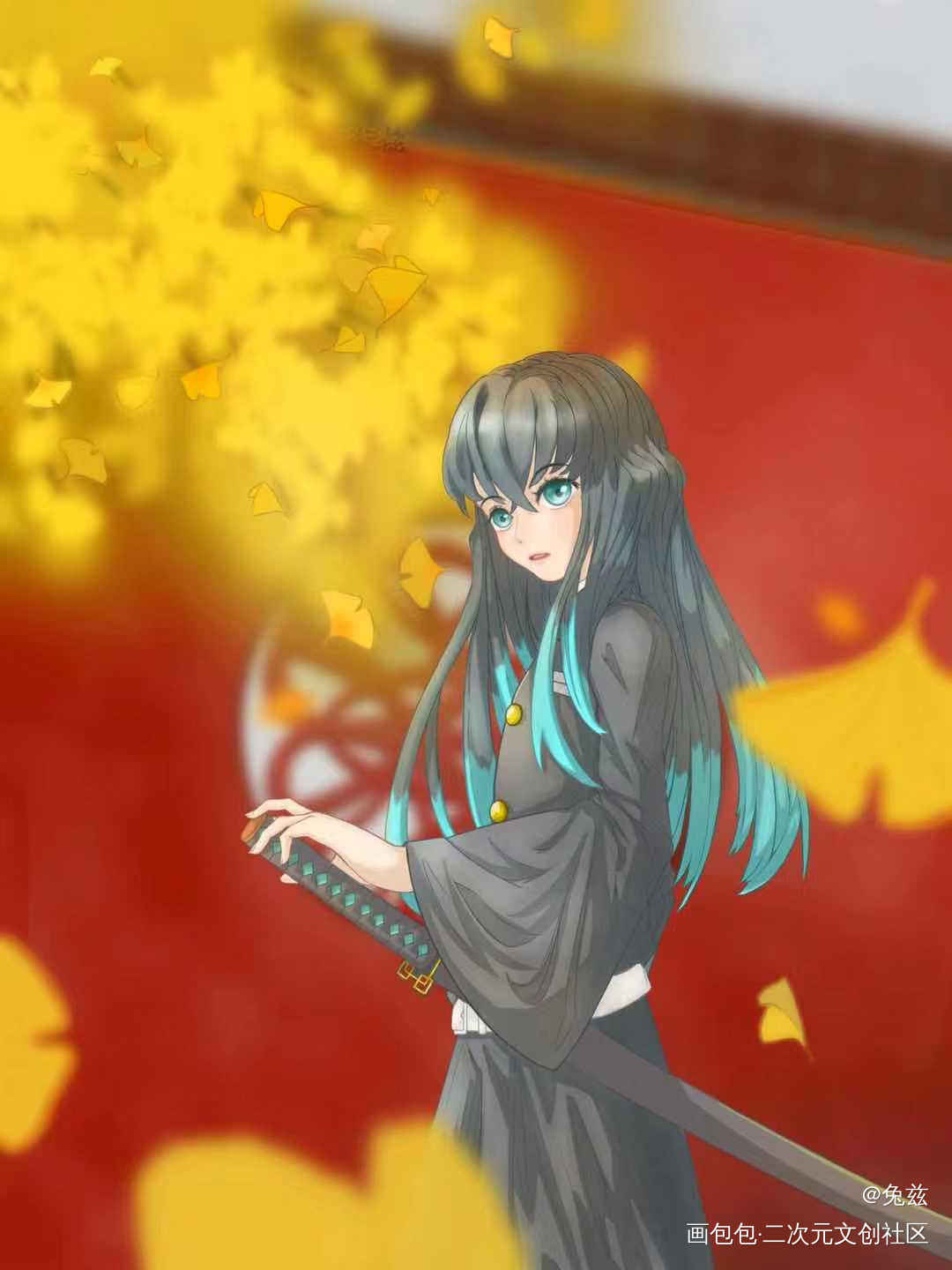 搬运一张时透_鬼灭之刃时透无一郎绘画作品