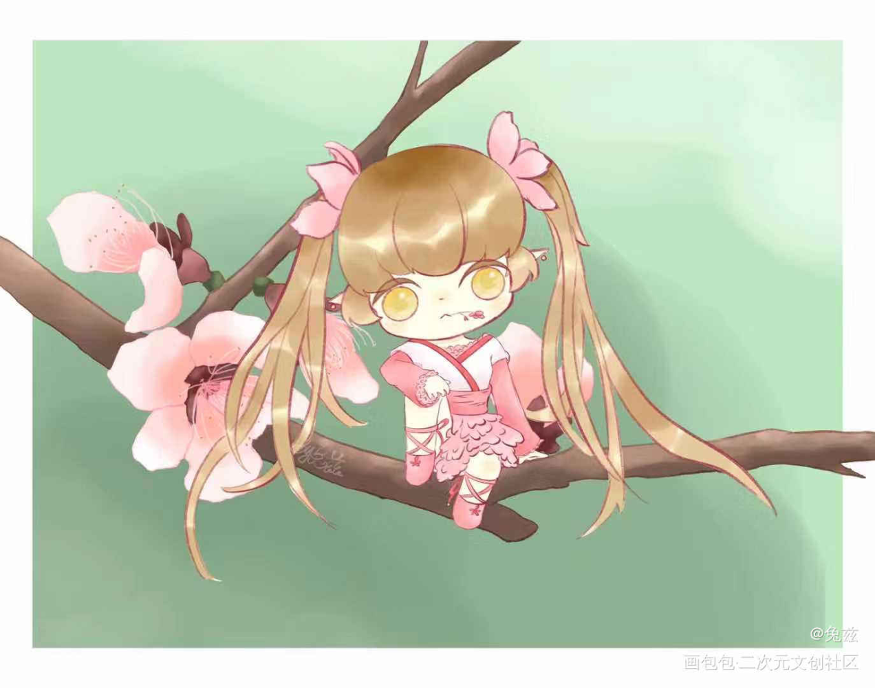 最后搬一张oc_oc绘画作品