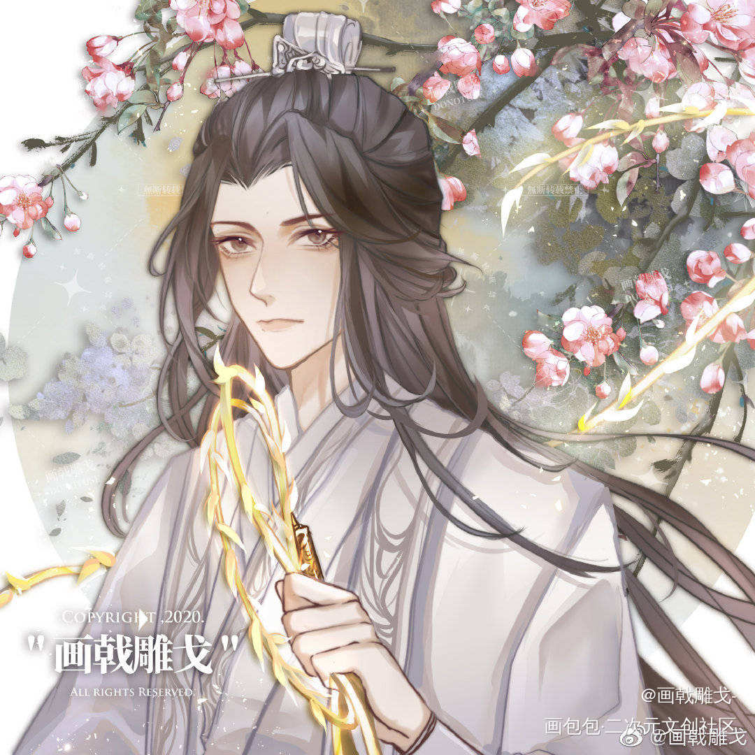 _二哈和他的白猫师尊楚晚宁绘画作品