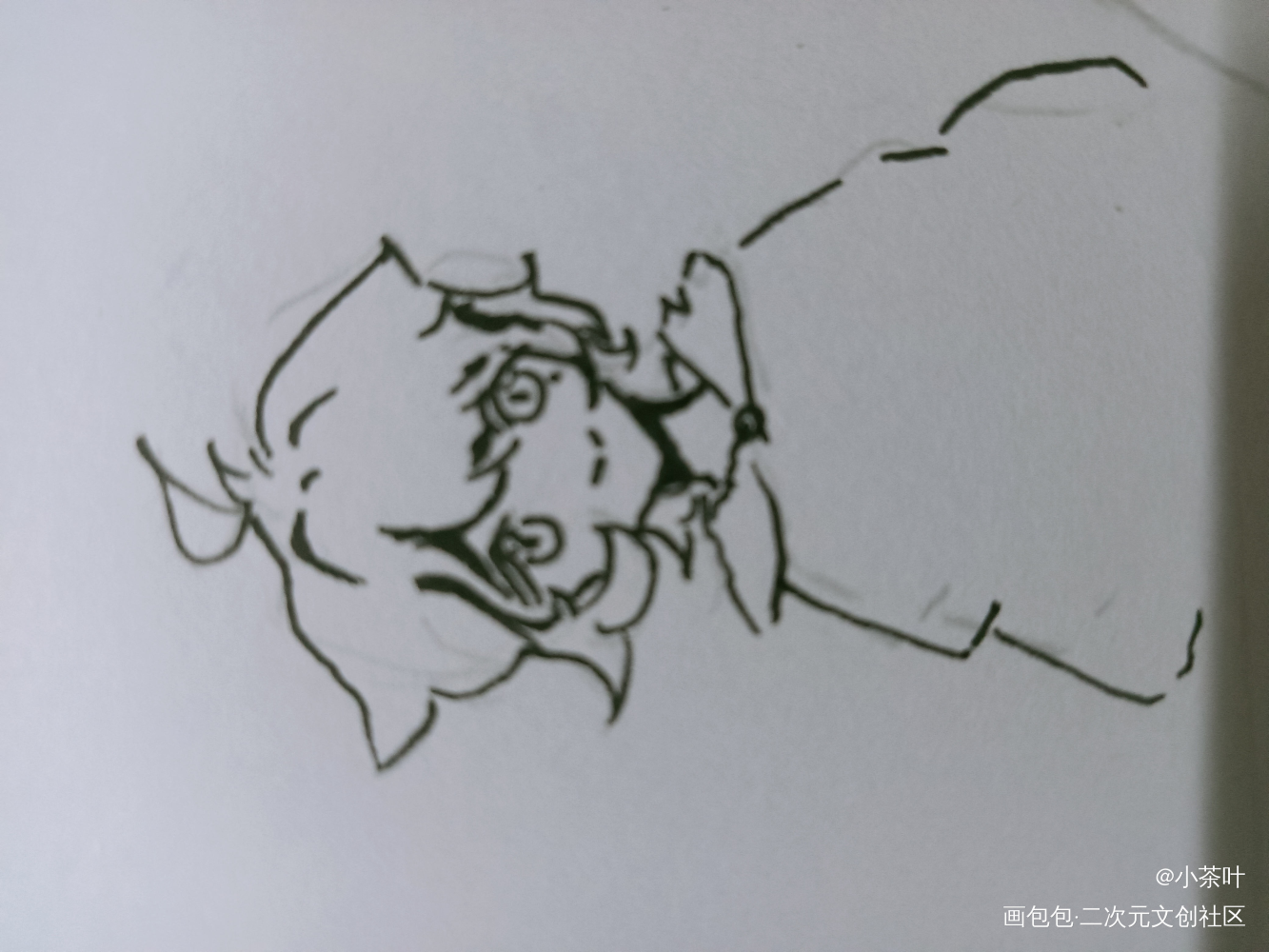死亡勾线_手绘绘画作品